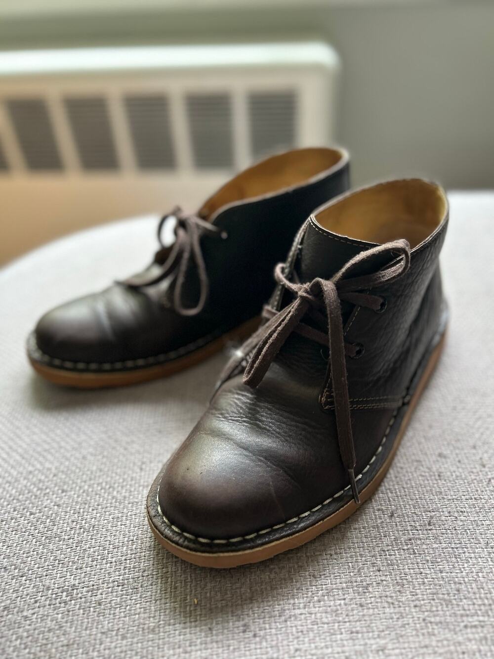 L.L.Bean Stonington Chukka Boots Classic Drak Brown, Lace up Style Leather  9